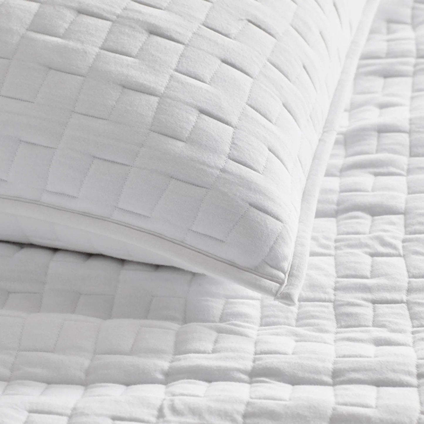 Diamond stitch -Linen Cotton Quilt Sets