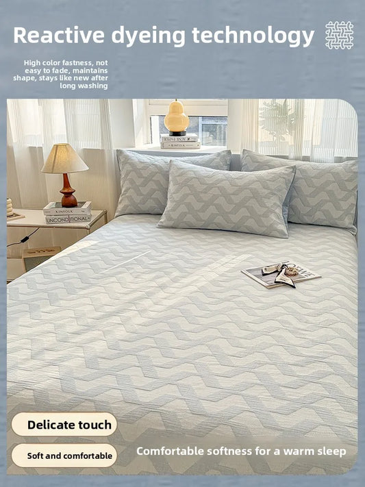 Pure Cotton Tee-piece Set Thiened Double-layered Cotton Bedding