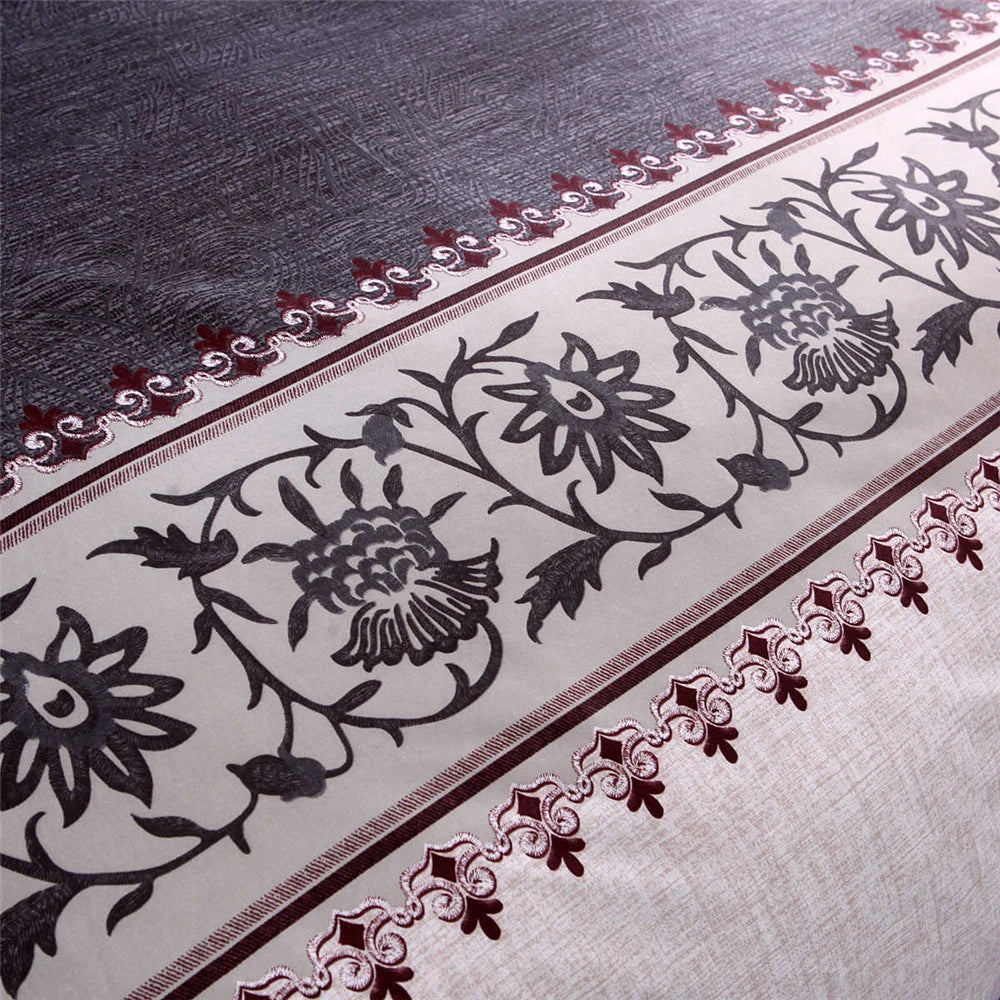 Luxury Bedding Sets King Flower Bed Linen High Quality Duvet Cover Set Queen Purple Bed Comforter