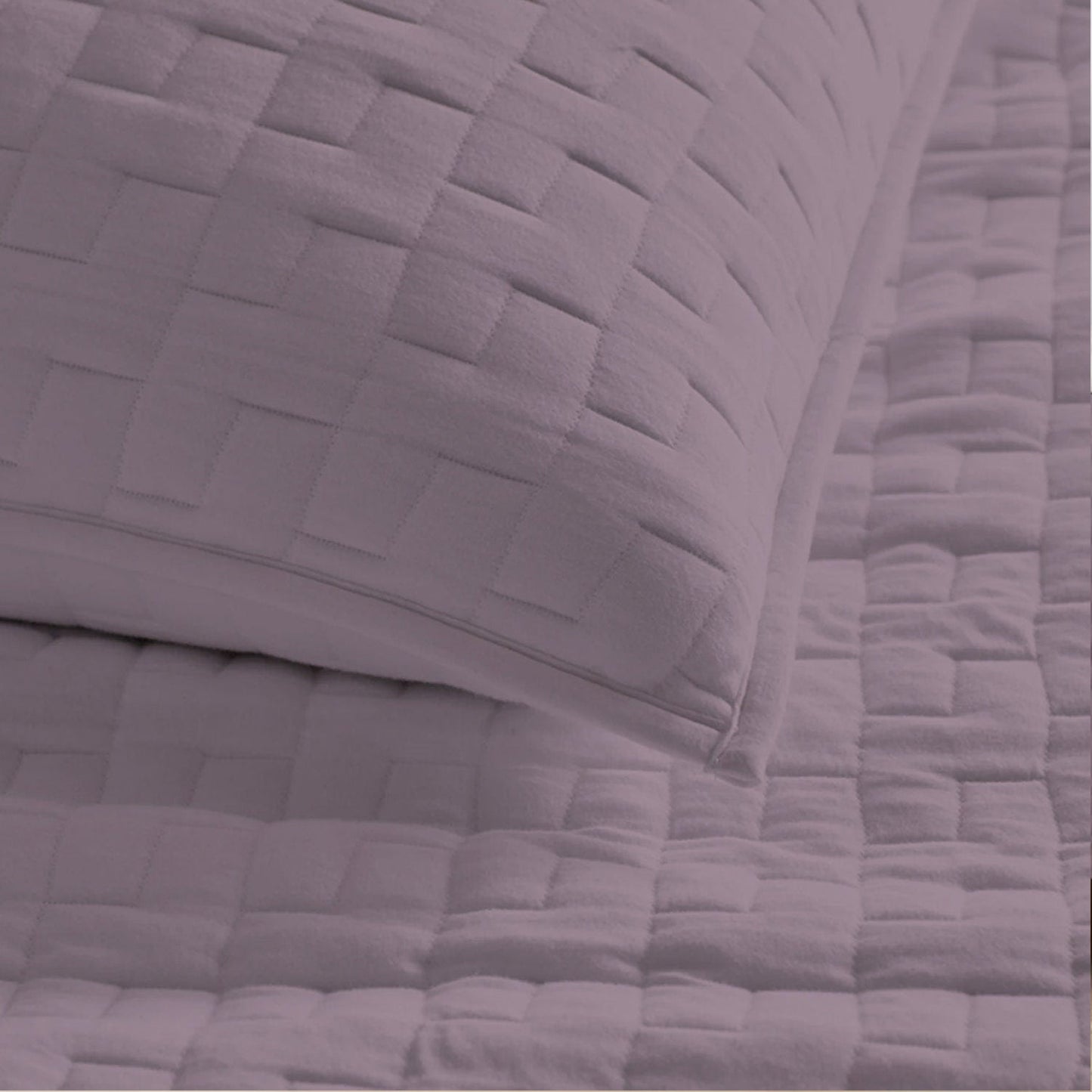 Diamond stitch -Linen Cotton Quilt Sets
