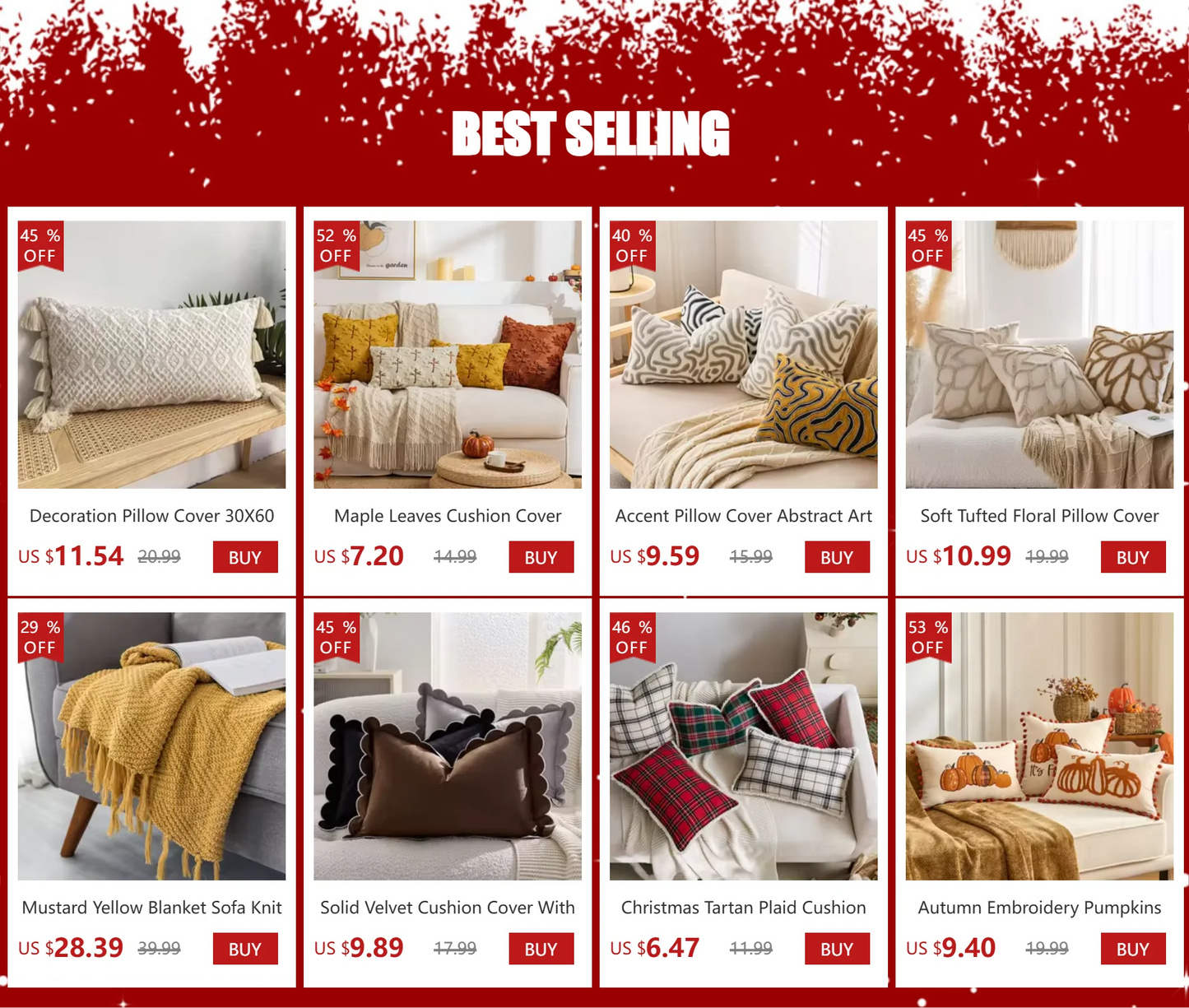 Simple Plaid Cushion Cover Brown Grey Embroidery Stripe Cotton Linen Pillow Cover