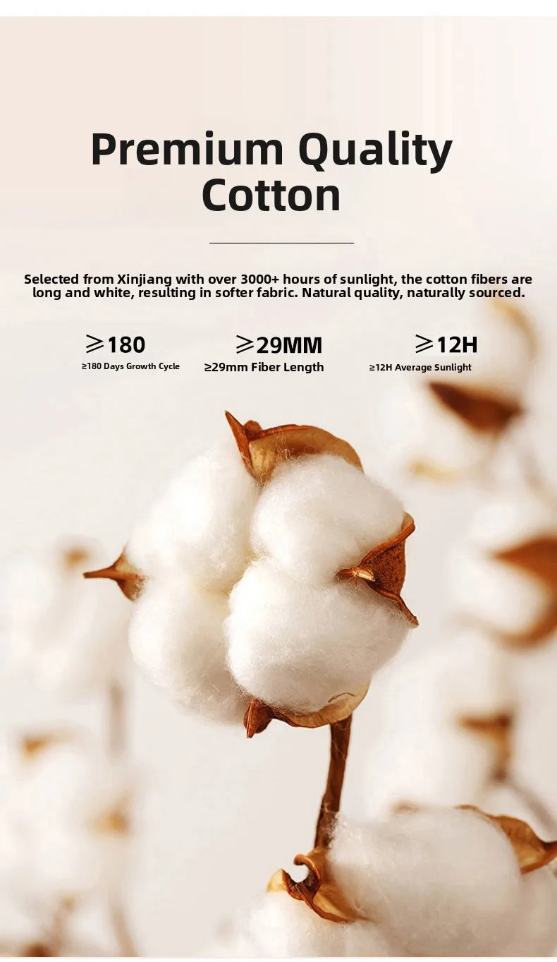 Pure Cotton Tee-piece Set Thiened Double-layered Cotton Bedding