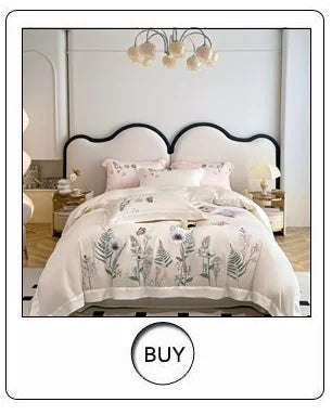 100% Cotton Luxury Rose Flowers Embroidery Bedding Queen King Size Duvet Cover Set Flat/Fitted Bed Sheet Pillowcases 4Pcs