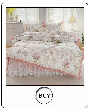 100% Cotton Luxury Rose Flowers Embroidery Bedding Queen King Size Duvet Cover Set Flat/Fitted Bed Sheet Pillowcases 4Pcs