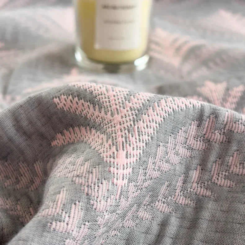 Cotton three-layer yarn towel quilt pure cotton office lunch break blanket sofa cover blanket shawl blanket Xia Liang quilt