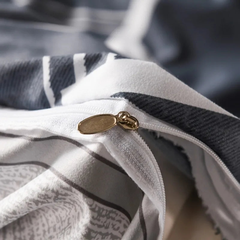 comfortable and soft popular aloe vera cotton four piece set autumn and winter duvet set.