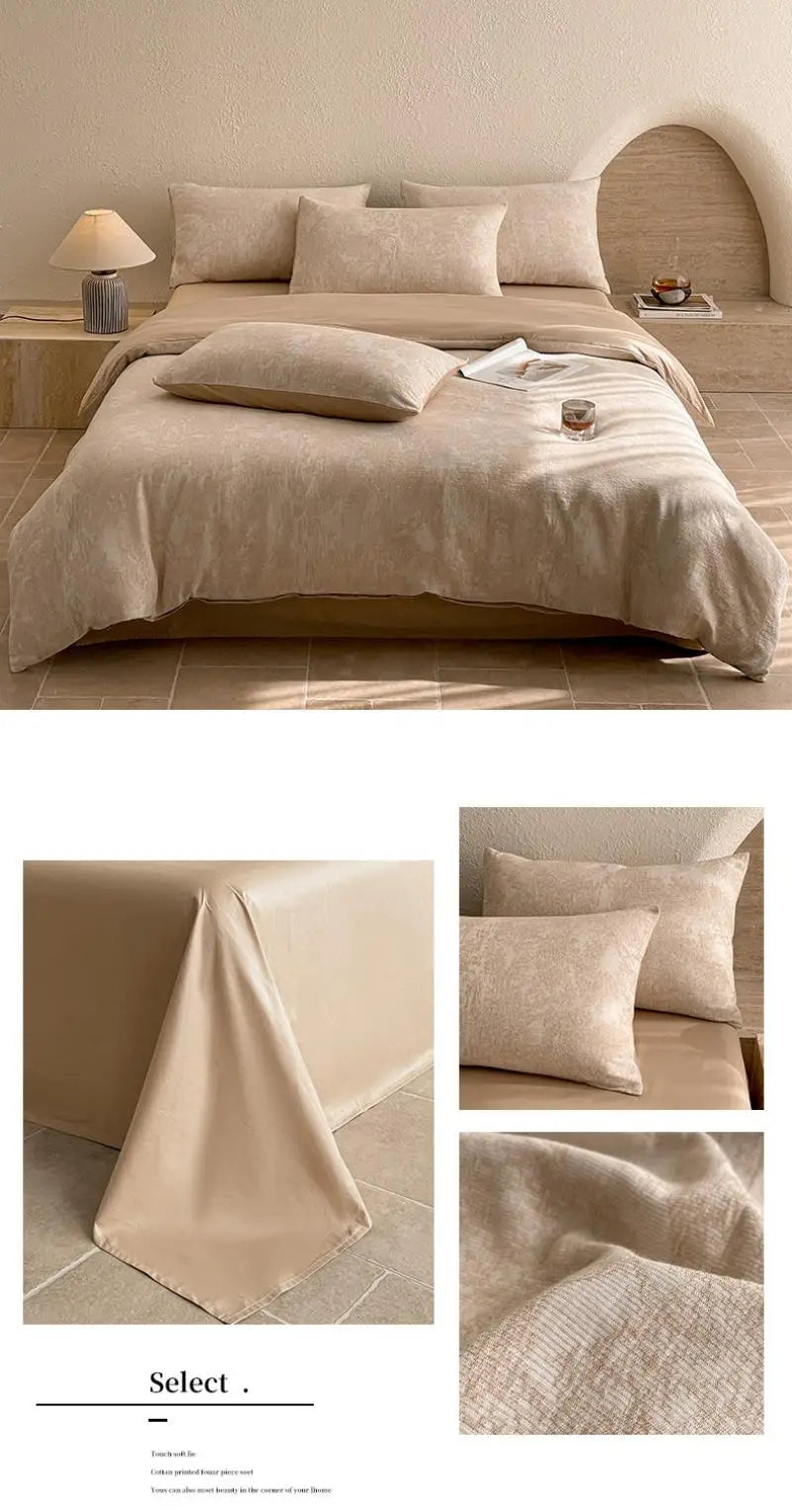 3-Layer Yarn Cotton Bedding Set
