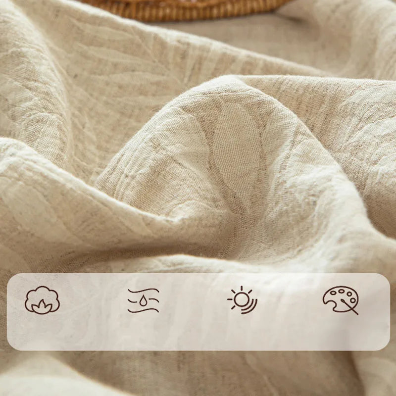 Cotton and Linen Bed Sheet