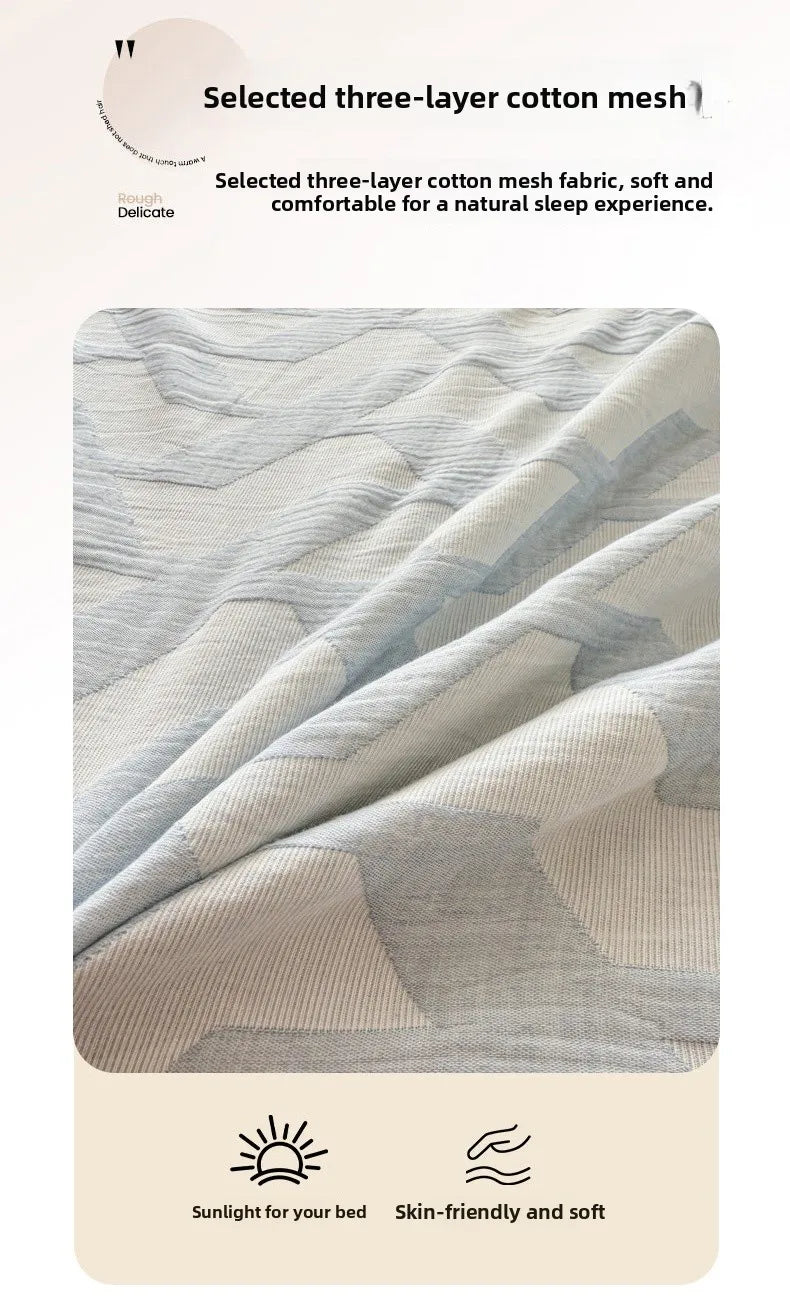 Pure Cotton Tee-piece Set Thiened Double-layered Cotton Bedding