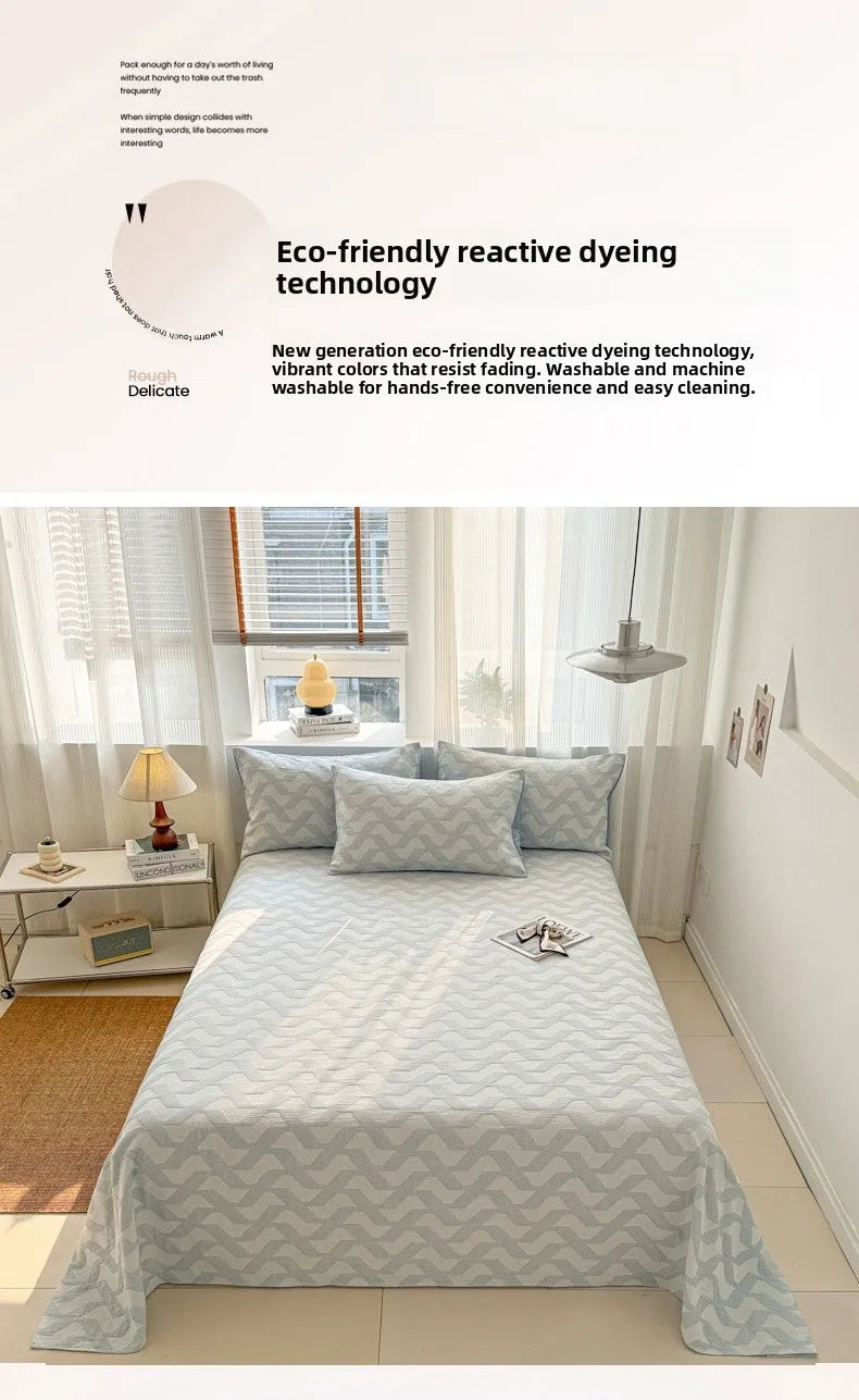 Pure Cotton Tee-piece Set Thiened Double-layered Cotton Bedding