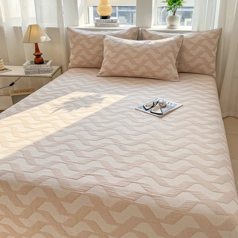 Pure Cotton Tee-piece Set Thiened Double-layered Cotton Bedding