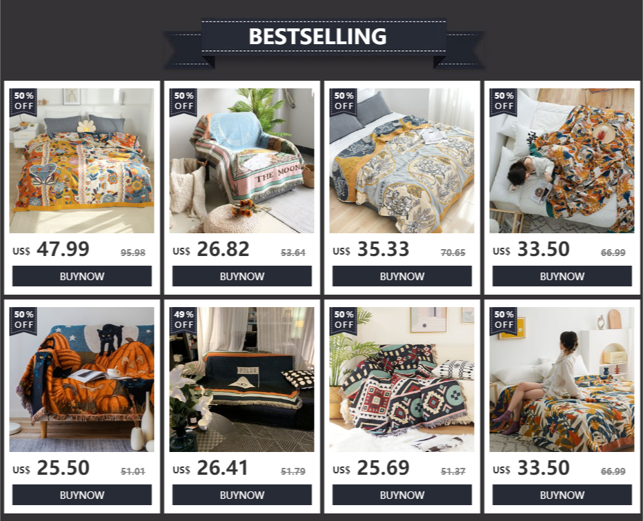 Bohemia Throw Blanket For Beds Cotton Cover Four Seasons Sofa Blanket Oversized Summer Gauze Cool Quilt Double Bedspread