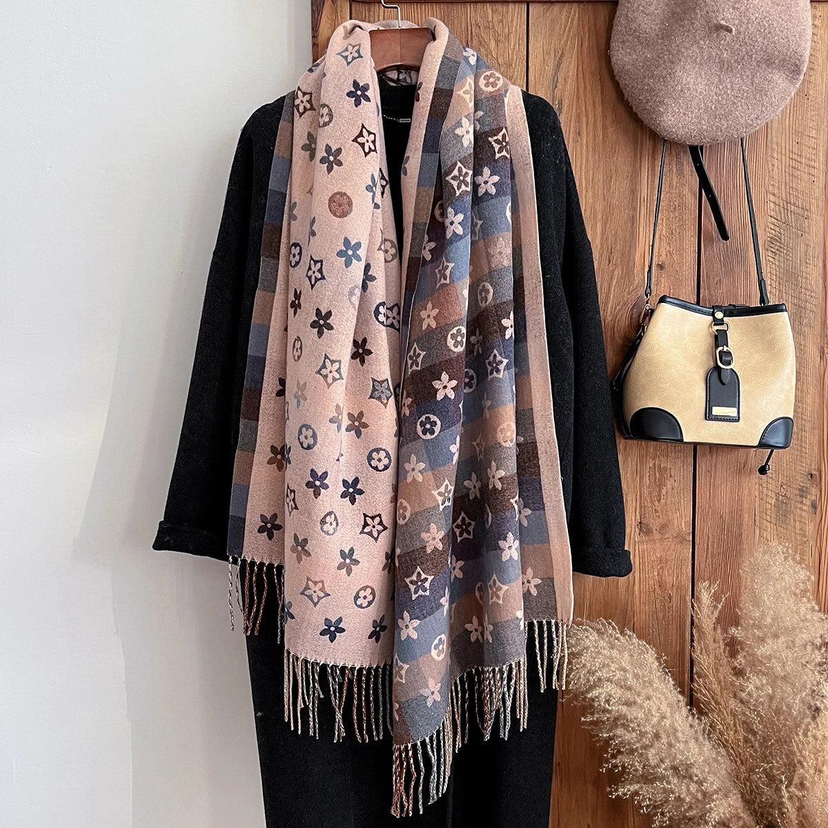 Cashmere Scarf, Pashmina Shawls Foulard Bandana Thick Scarves