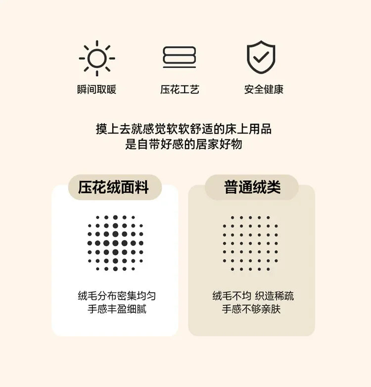 Four-piece Set Autumn and Winter Carved Coral Fleece Warm Quilt Cover Bedding