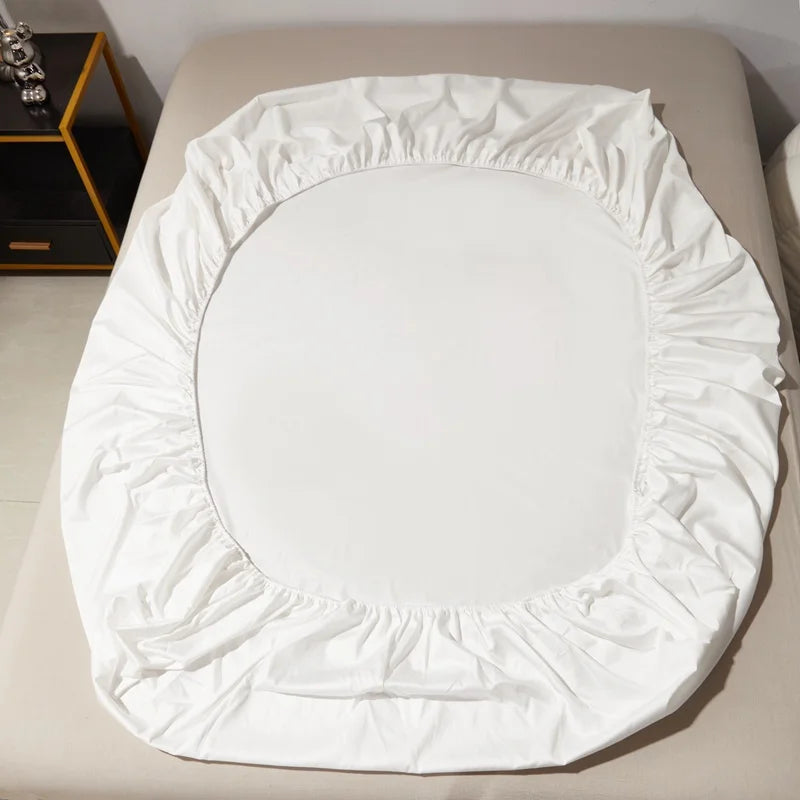 Egyptian Cotton Hollow Edge Luxury Bedding Set, White, Grey, Pink, Blue,1 Duvet Cover,2 Pillowcases,1 Flat Sheet Or Fitted Sheet