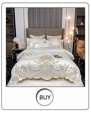Egyptian Cotton Hollow Edge Luxury Bedding Set, White, Grey, Pink, Blue,1 Duvet Cover,2 Pillowcases,1 Flat Sheet Or Fitted Sheet