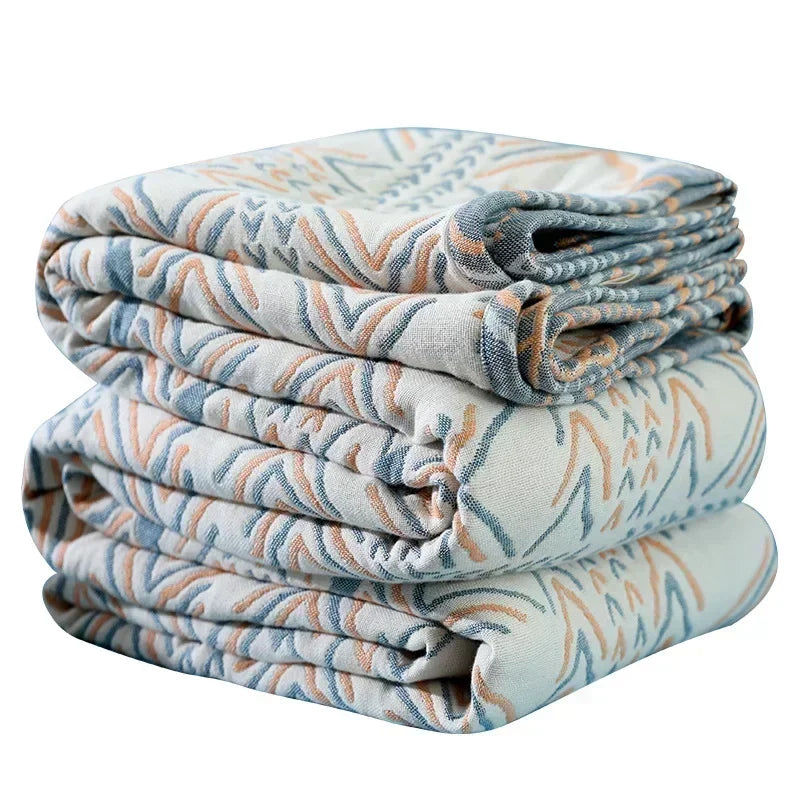 Bohemia Throw Blanket For Beds Cotton Cover Four Seasons Sofa Blanket Oversized Summer Gauze Cool Quilt Double Bedspread