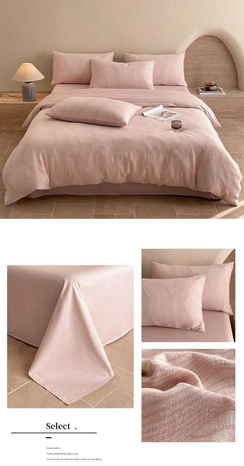3-Layer Yarn Cotton Bedding Set