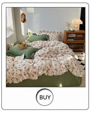 100% Cotton Luxury Rose Flowers Embroidery Bedding Queen King Size Duvet Cover Set Flat/Fitted Bed Sheet Pillowcases 4Pcs