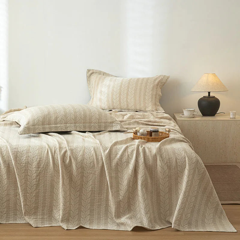 Cotton and Linen Bed Sheet