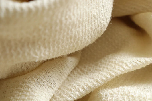 Woolen Mesh Fabric | Greige Finish | By The Yard